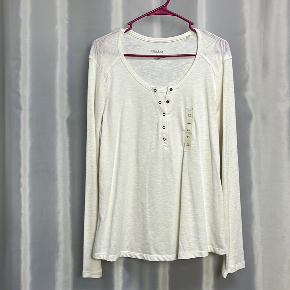 Sonoma women’s long sleeve top.  New but no tags